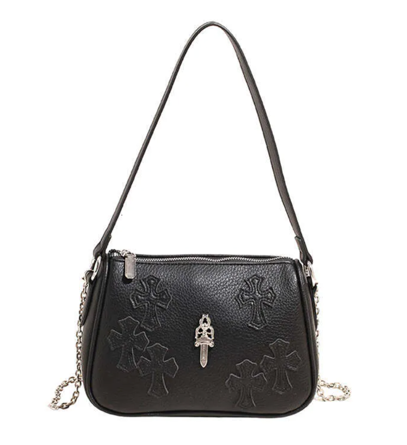 Elegant Sword Embroidery Crossbody Bag
